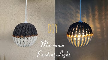 How to Make Macrame Pendant Light | Hanging Light | Step by Step Tutorial