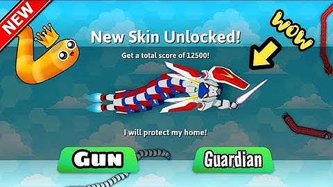 Snake.Io New GUN GUARDIAN Skin Unlocked! Snakezilla Rampage Event Gameplay