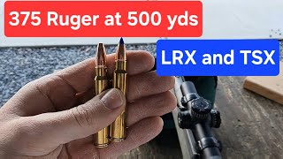375 Ruger at 500 yards - 270 gr LRX and 300 gr TSX screenshot 5