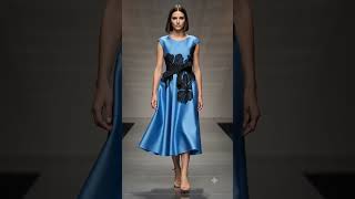 Cerulean Mikado Empress Dress | Luxury Couture Eveningwear NYC