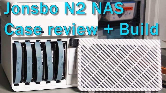 JONSBO N2 WHITE Mini NAS Case ITX, 5+1 Disk Bays Mini Aluminum with Steel  Plate Case, Built-in 12cm Fan, SFX Power Bite (L150mm Max.), Support 65mm