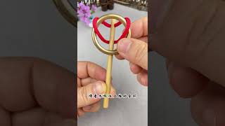 How do I remove a gold ring? #iqproject #diy #iq#puzzle #amazingiq   #iqvideo  #testiq #iqtest