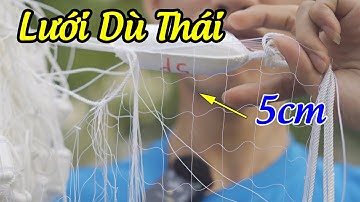 Lưới Dù Thái Đánh Cua , Ghẹ ... Cao 1m2 x 100m x 5cm sợi 2 | luoi danh ca a trung