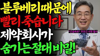 충격! 블루베리 잘못 먹으면 3달 안에 큰일납니다! 서울대 의사가 밝히는 노인 10명 중 9명이 모르는 블루베리 위험성과 황금 레시피 공개 | 장수비결 | 삶의지혜 | 건강정보