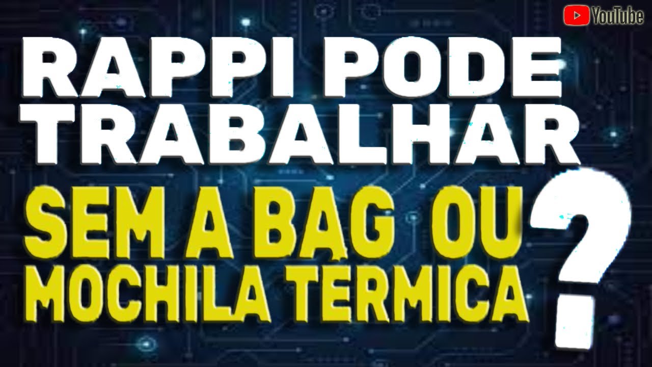 bolsa mochila térmica para entrega rappi