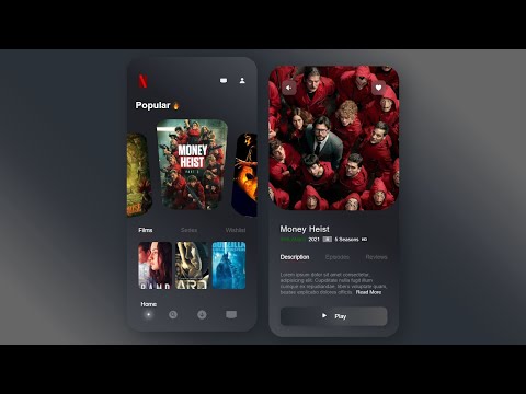 Movie App UI Design-2 Only HTML and CSS With Source Code
