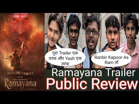Ramayana Trailer Public Review || Yash As Ravana || Ranbir Kapoor || Ramayana Trailer Public Talk