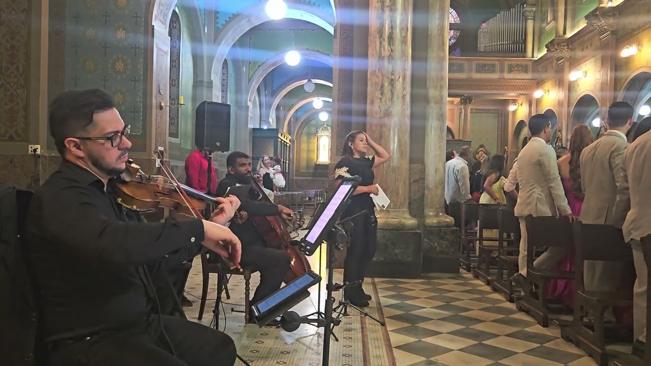 Sou teu anjo - Instrumental piano e violino e violoncelo 🎻🎻🎹👰🏻💍🎶