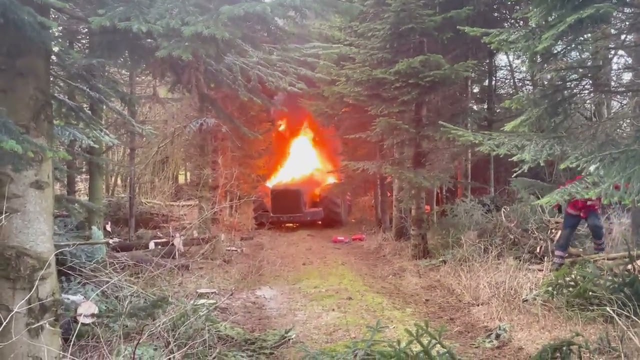 Grevinge: Voldsom brand i skov