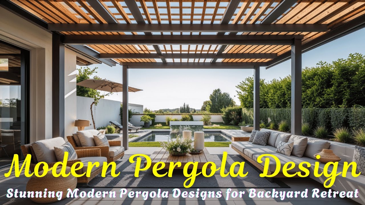 Stunning Modern Pergola Designs for Your Backyard Retreat