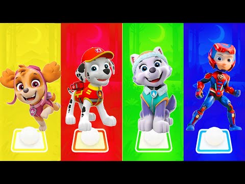 Paw Patrol Team Sky vs Ryder vs Rublle vs Chase Coffin Dance Music Tiles hop Edm Rush