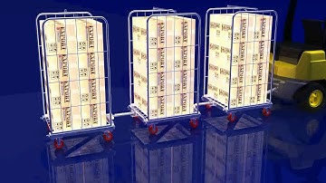 Chairborne Z Frame Roll Container Trolley Cargo Storage Roll Container Logistics Roll Cage Pallet