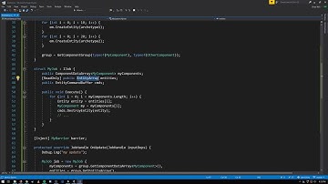 Unity - using the Job System with ECS