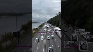 🔥 AI Counts Every Car in Real-Time! Smart Traffic Detection 🚗📊 #Shorts #shorts