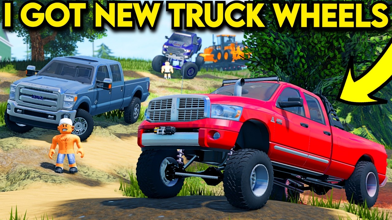 I GOT NEW WHEELS FOR MY PICKUP TRUCK IN APM | Roblox American Plains ...