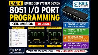 Embedded System Design Lab 4 | 8051 I/O Port Programming