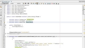 Aula Java 105 - Resumo Programa Manipulação Banco de Dados MySql com Interface Gráfica
