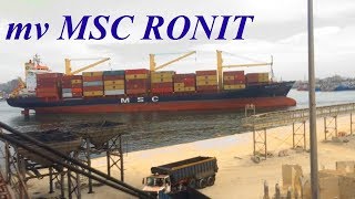 mv MSC RONIT отход из порта Дакар / mv MSC RONIT departure from the port of Dakar