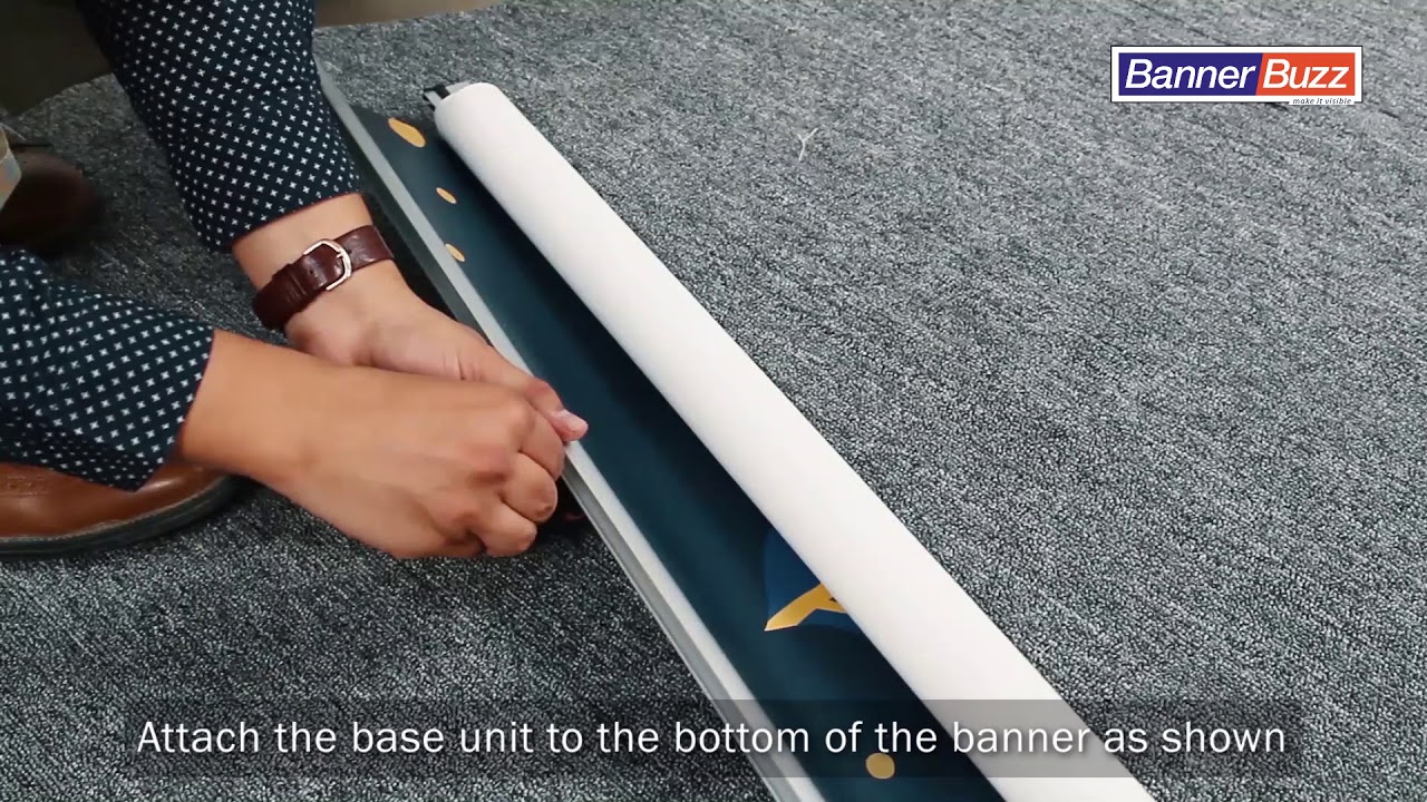 How To Install Lt Banner Stands Single Side Youtube