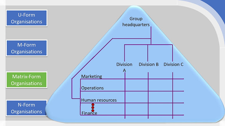 What is the form of organisational structure where an employee or a manager has to report to more than one boss?