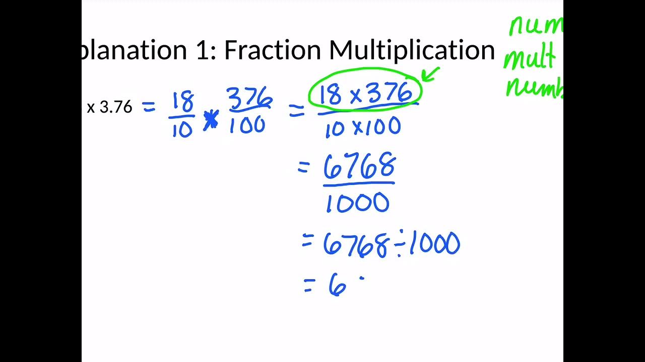 Decimal Multiplication: Standard Algorithm - YouTube