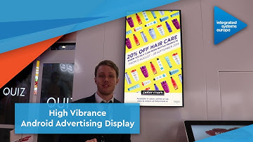 ISE 2020 – High Vibrance Android Advertising Displays