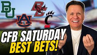 BEST CFB Week 1 PICKS! Baylor vs Auburn & Boston College v Cincinnati Predictions | CFB Best Bets