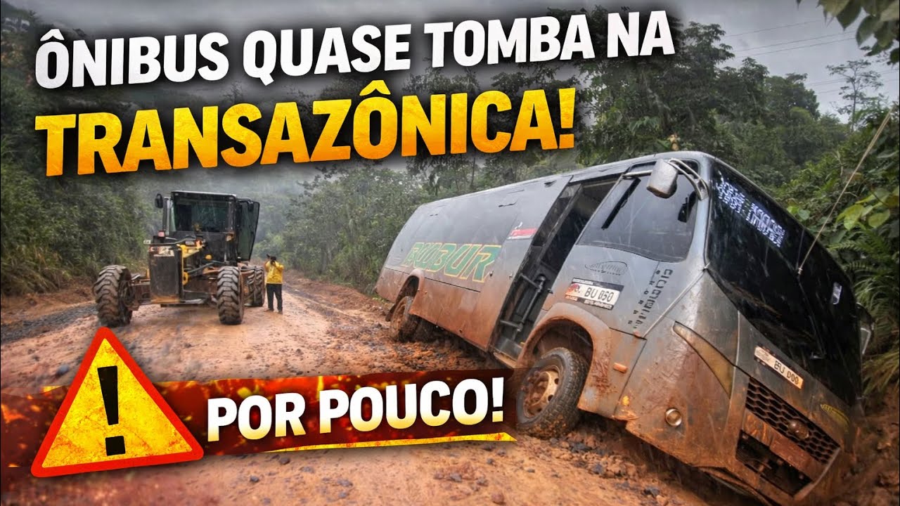 ÔNIBUS QUAIS VIRA NA ESTRADA MAIS PERIGOSA DA AMAZÔNIA!”