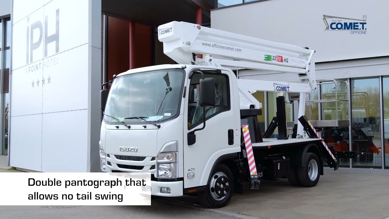 piattaforma aerea Comet 22  metri con Jib