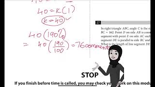 Sat practice test 6 Question 25 module 1 Mathematics