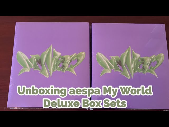 [Unboxing] aespa My World Deluxe Box Sets SM Global Shop 