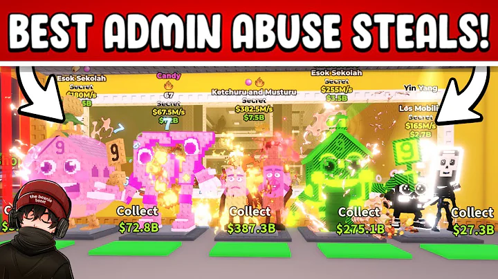 I STOLE EVEN BETTER LOOT DURING ADMIN ABUSE WITH "BEANIE METHOD!!" | STEAL A BRAINROT