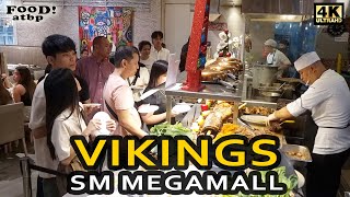 4K || VIKINGS SM MEGAMALL || Buffet restaurant tour & walkaround