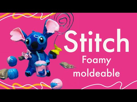 COMO HACER STITCH EN FOAMY MOLDEABLE PASO A PASO @manualidadesAideCarrasco