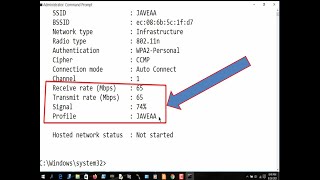How to check Wi-Fi signal strength using Command Prompt [Hindi] |How to check WiFi signal strength screenshot 5