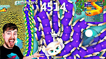 MrBeast | Epic Snake Io Gameplay! Top 1 Snake Io 🐍 The Map Snake Game #snakeio #mrbeast #gameplay