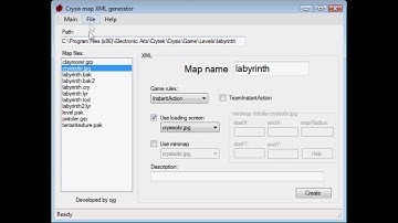 Crysis map XML generator