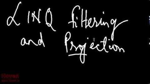 How to: Projection cum Filtering with LINQ | MVC for Beginners