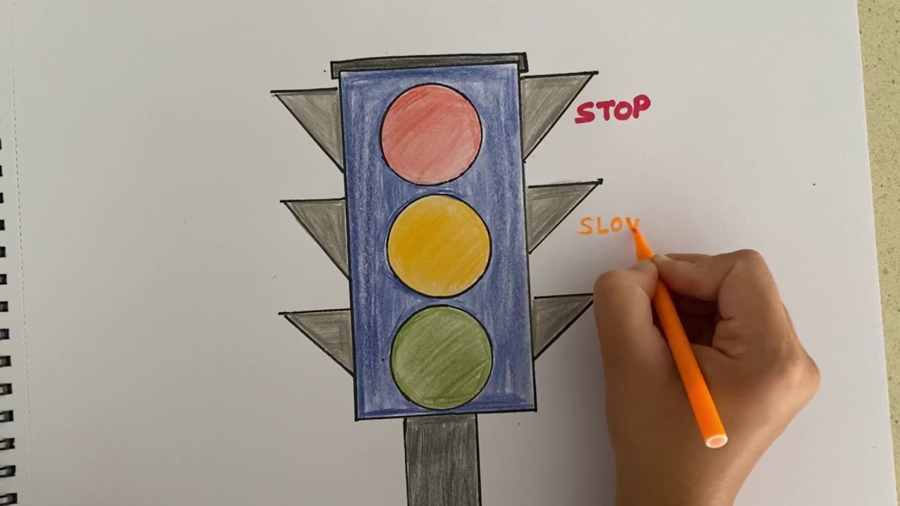 Draw a Traffic Signal - YouTube