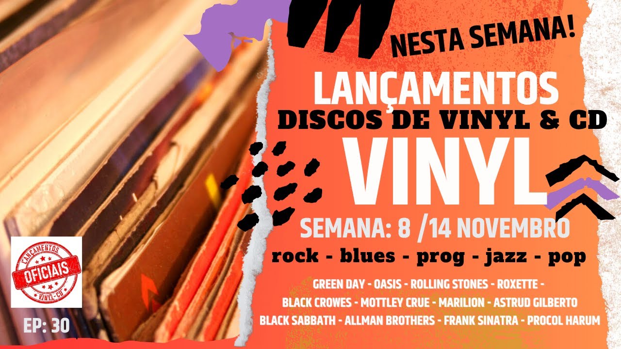 VINYL & CD - O QUE CHEGOU ESTÁ AQUI ... LANÇAMENTOS DA SEMANA! auf YouTube ansehen VINYL & CD - O QUE CHEGOU ESTÁ AQUI ... LANÇAMENTOS DA SEMANA! auf YouTube ansehen