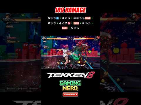 109 DAMAGE | Asuka Kazama Combo Tekken 8 Season 2 #tekken8 #shorts #youtubeshorts