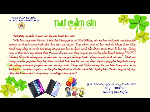 Trường THCS Hoàng Diệu tặng thiết bị học tập chương trình Sóng và máy tính cho em