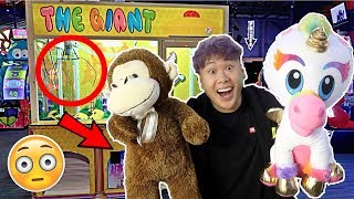 FOUND HIDDEN CLAW MACHINE HACK WIN EVERY TIME!!!! (BROKE THE MACHINE)