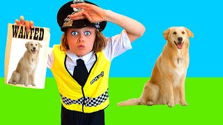 LOST DOG FOR BIGGY THE POLICEMAN Pretend Play w/ The Norris Nuts