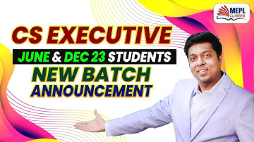 IMPORTANT ANNOUNCEMENT😱 FOR CS Executive June 23 &Dec 23|Mohit Agarwal