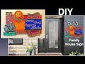 DIY Beautiful Family House SIgn