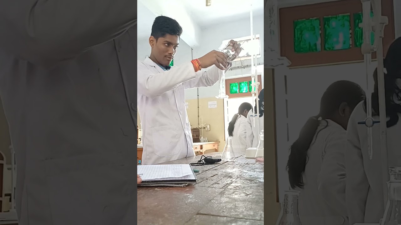 Doing Chemistry Practical in IIT BHU lab 😊 