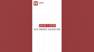 Sewing Front Faced Zip | Pattern Making | NIMT      #fashion #patternmaking #trending #nimt
