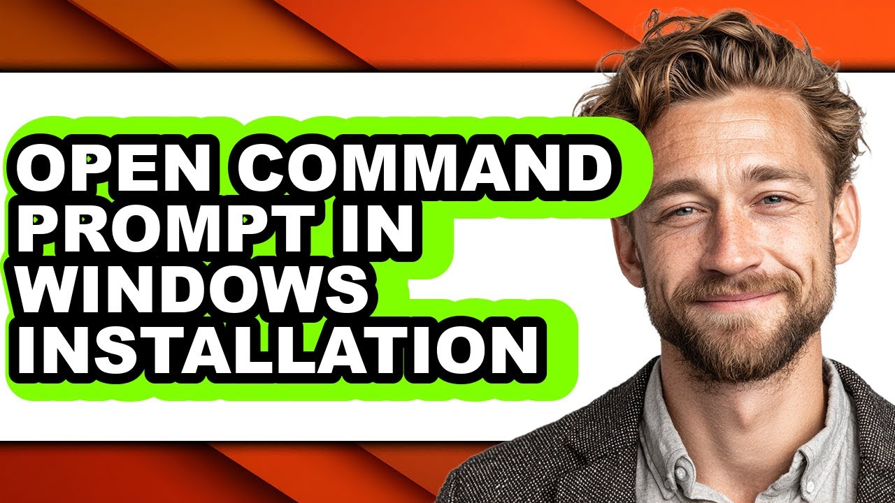 How to Open Command Prompt in Windows Installation (easy Method) - YouTube