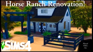 Renovating This Chestnut Ridge Sims 4 House With The Horse Ranch Pack! (SPEEDBUILD)